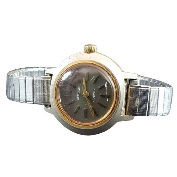 VINTAGE Westclox 17 Jewels Ladies Stainless Steel Women's Watch - Picture 1 of 7